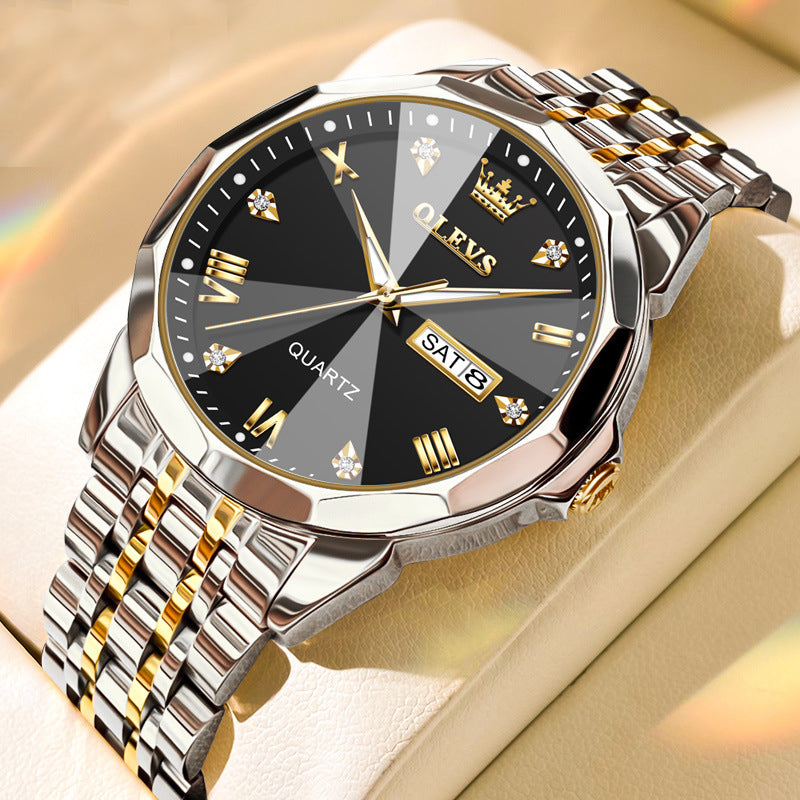 Alloy Quartz 3BAR Stainless Watch(8 Colors)