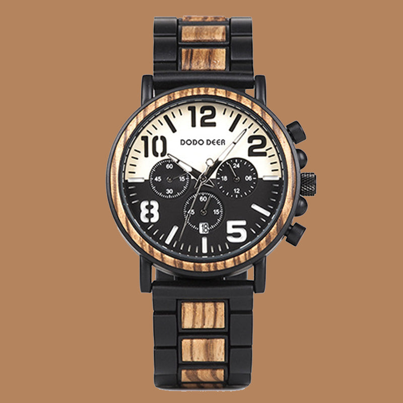 Wood Quartz Stainless Watch(10 Colors)