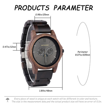 Wood Quartz Wood Watch