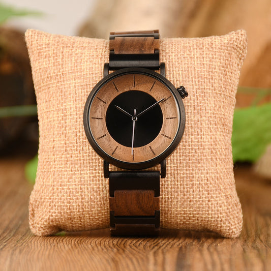 Wood Quartz 3ATM Wood Watch(4 Colors)