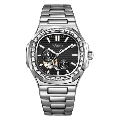 Alloy Mechanical 3ATM Stainless Watch(5 Colors)