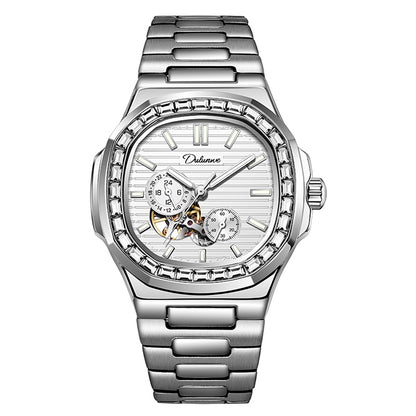 Alloy Mechanical 3ATM Stainless Watch(5 Colors)