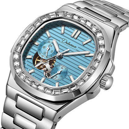 Alloy Mechanical 3ATM Stainless Watch(5 Colors)