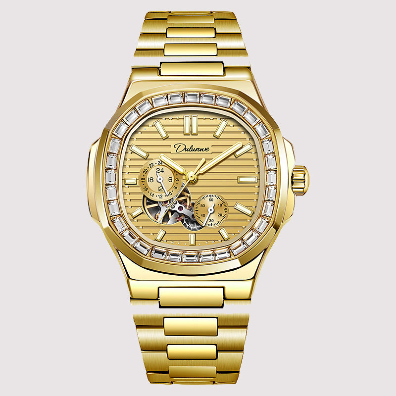 Alloy Mechanical 3ATM Stainless Watch(5 Colors)