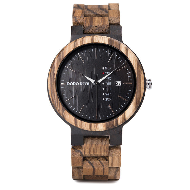 Wood Quartz 3ATM Wood Watch(3 Colors)