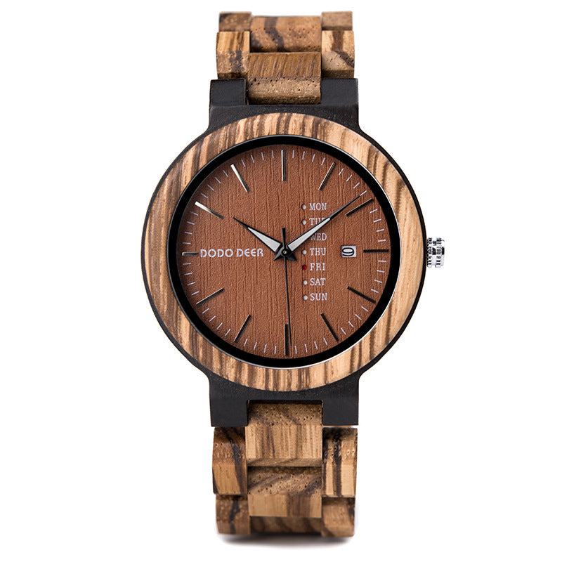 Wood Quartz 3ATM Wood Watch(3 Colors)