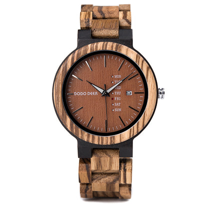 Wood Quartz 3ATM Wood Watch(3 Colors)