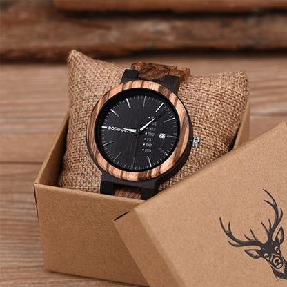 Wood Quartz 3ATM Wood Watch(3 Colors)