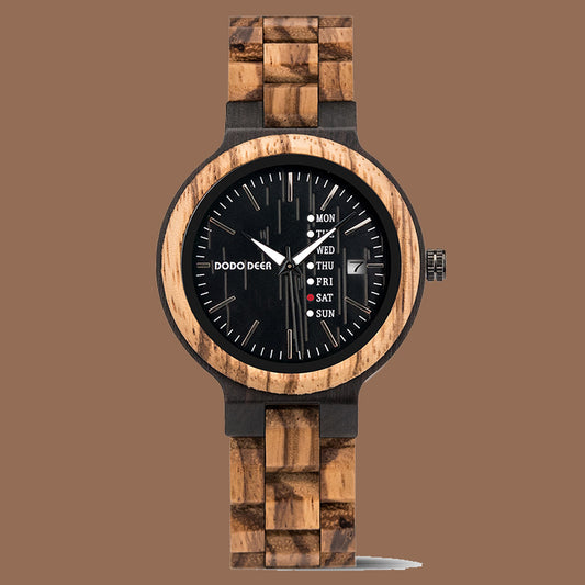 Wood Quartz 3ATM Wood Watch(3 Colors)