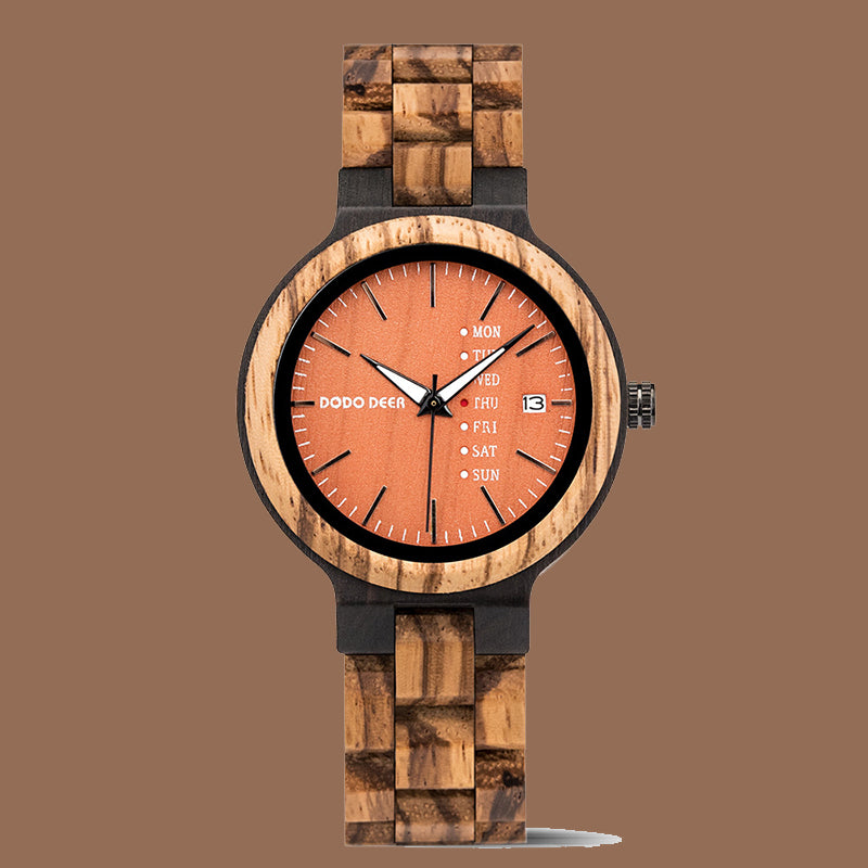 Wood Quartz 3ATM Wood Watch(3 Colors)