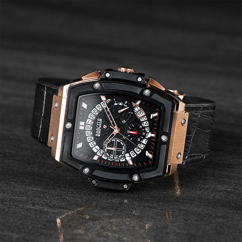 Alloy Quartz 3ATM Leather Watch(3 Colors)