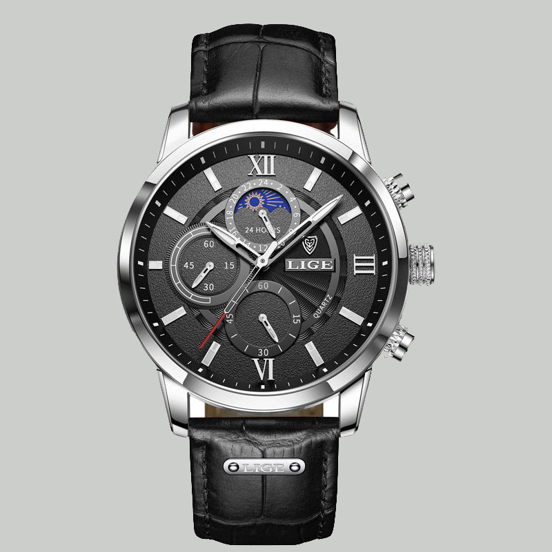 Alloy Quartz 3ATM Leather Watch(5 Colors)