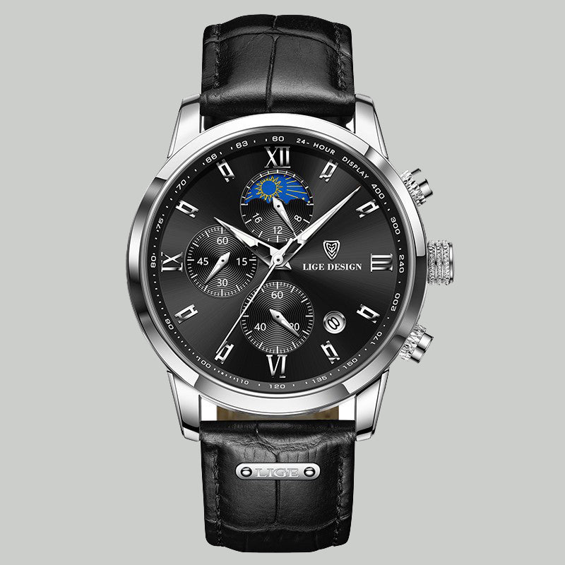 Alloy Quartz 3ATM Leather Watch(4 Colors)