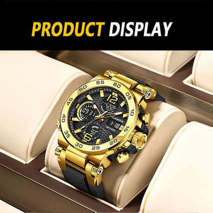 Alloy Quartz 3ATM Silicone Watch(6 Colors)