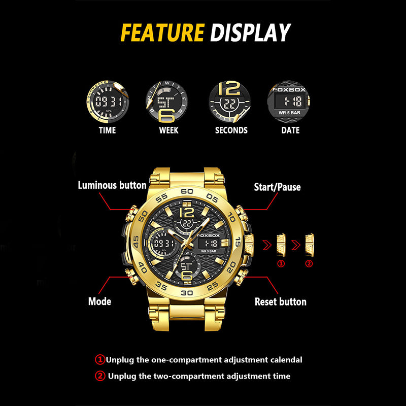 Alloy Quartz 3ATM Silicone Watch(6 Colors)