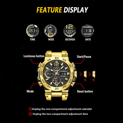 Alloy Quartz 3ATM Silicone Watch(6 Colors)