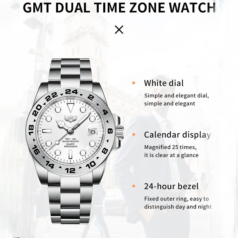 Alloy Quartz 3ATM Stainless Watch