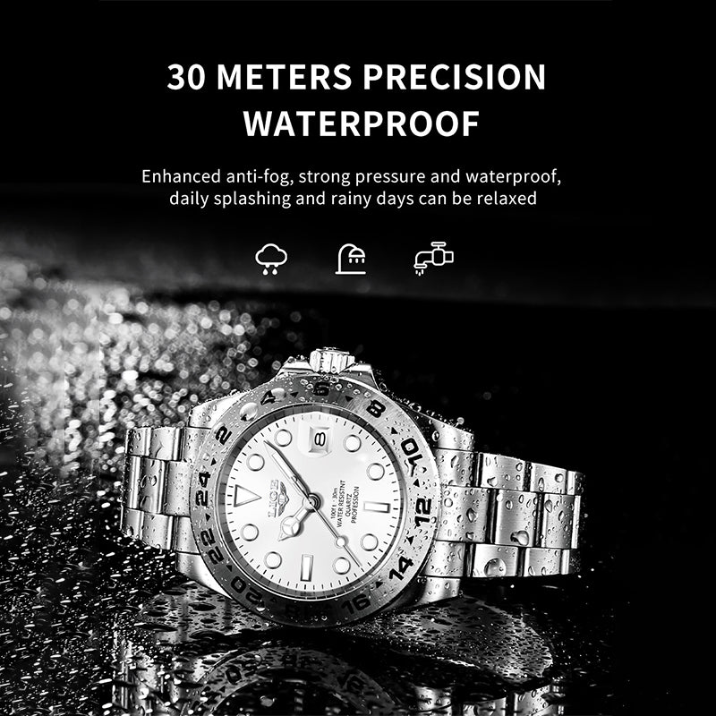 Alloy Quartz 3ATM Stainless Watch