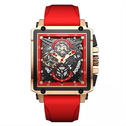 Alloy Quartz 3ATM Silicone Watch(5 Colors)