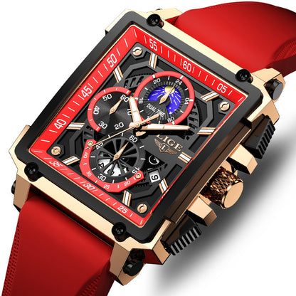 Alloy Quartz 3ATM Silicone Watch(5 Colors)