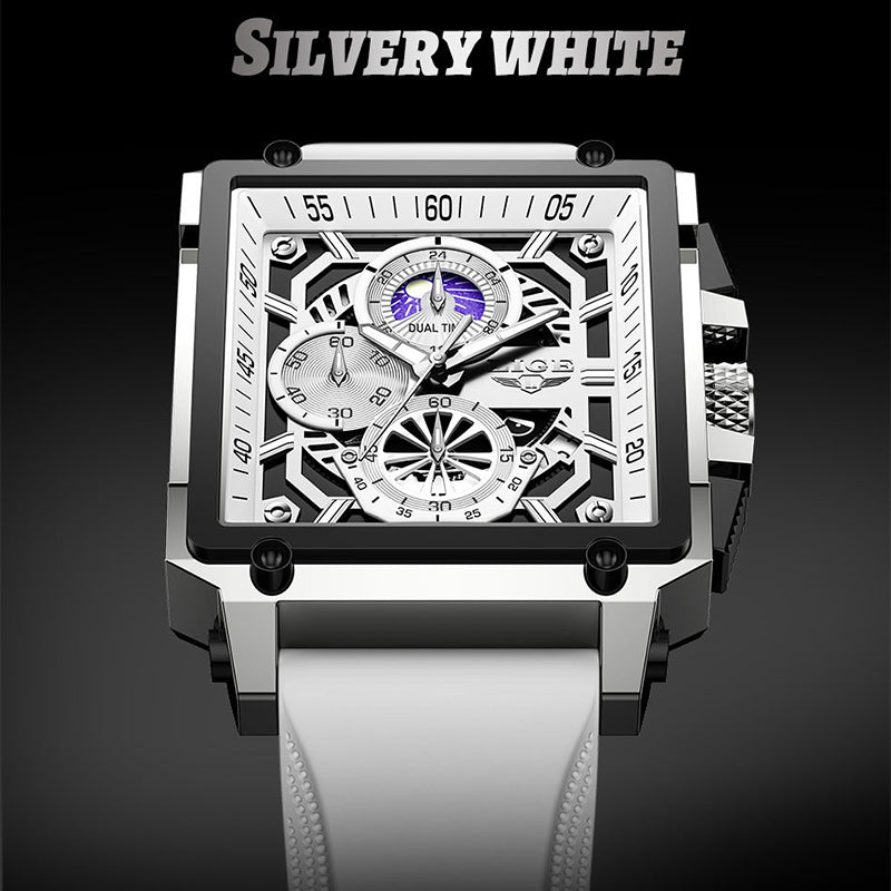 Alloy Quartz 3ATM Silicone Watch(5 Colors)