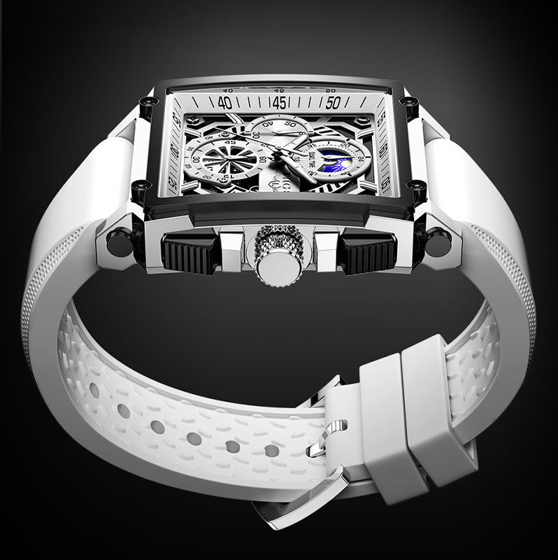 Alloy Quartz 3ATM Silicone Watch(5 Colors)