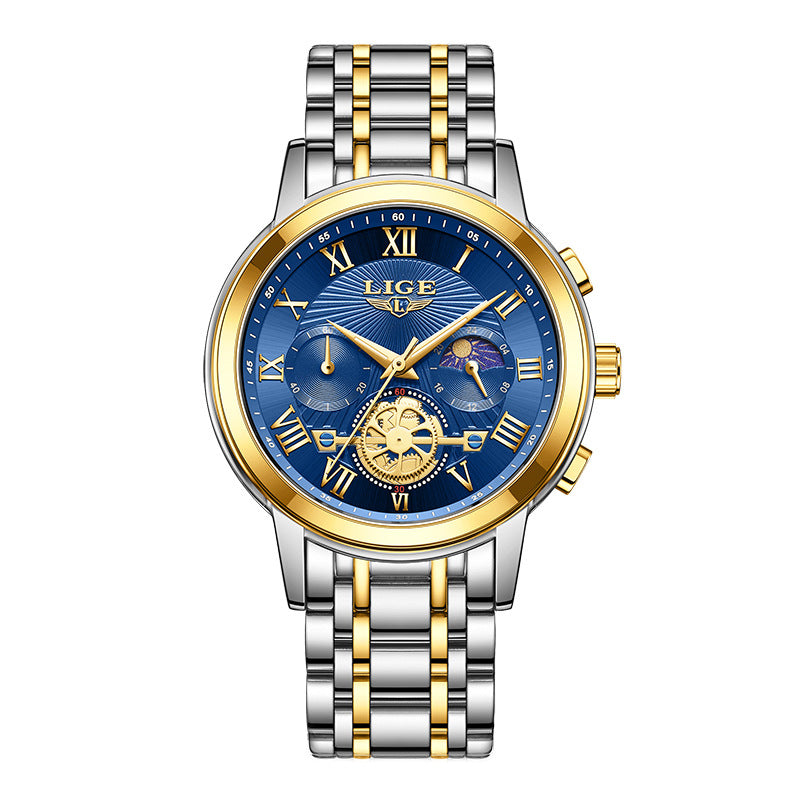 Zinc Alloy Quartz 3ATM Stainless Watch(5 Colors)