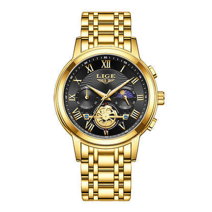 Zinc Alloy Quartz 3ATM Stainless Watch(5 Colors)