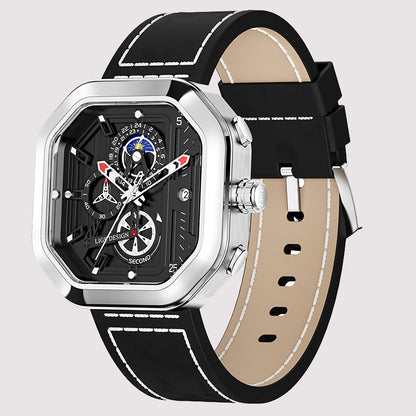 Zinc Alloy Quartz 3ATM Leather Watch(4 Colors)