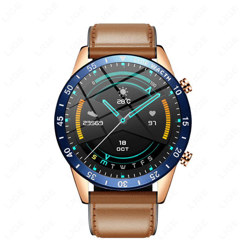 Stainless Steel Electronic movement 3ATM Smart Watch(3 Colors)