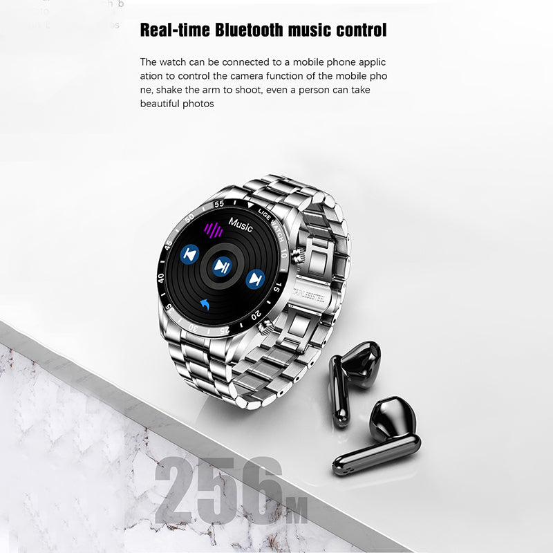 Stainless Steel Electronic movement 3ATM Smart Watch