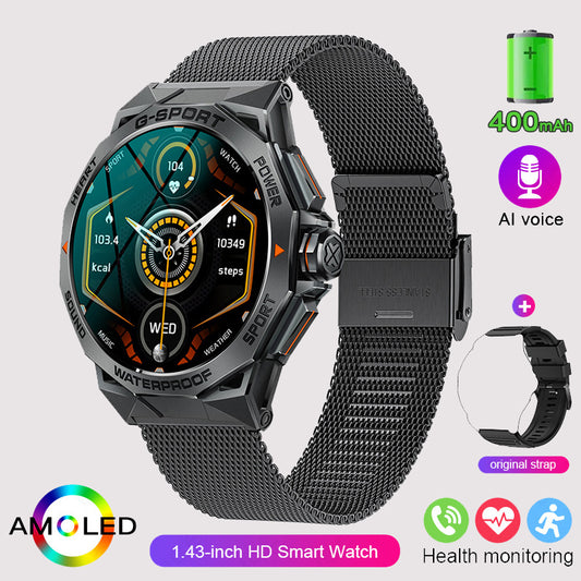 Stainless Steel Electronic movement 3ATM Smart Watch