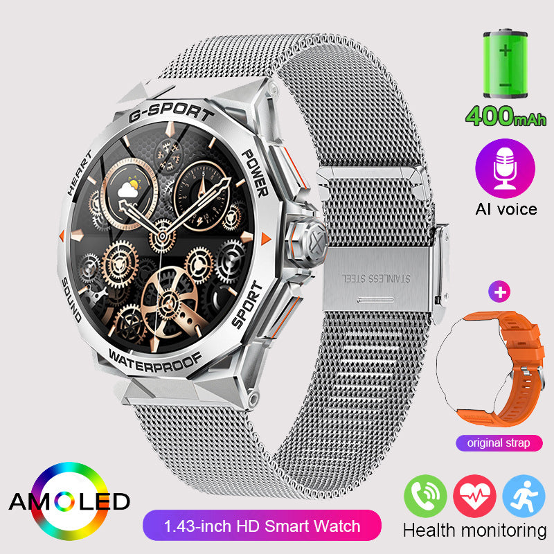 Stainless Steel Electronic movement 3ATM Smart Watch