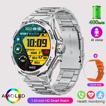 Stainless Steel Electronic movement 3ATM Smart Watch