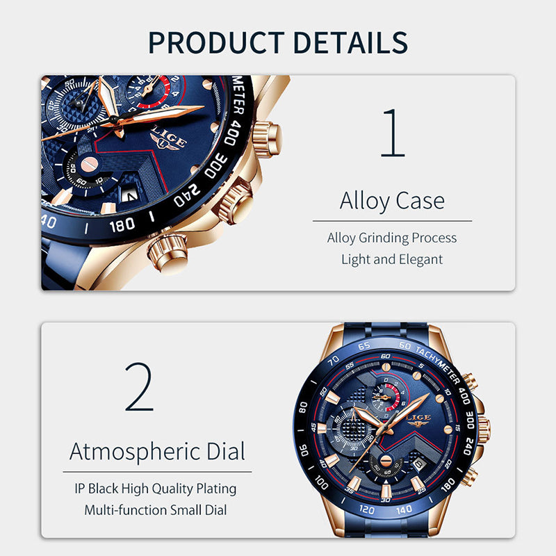 Alloy Quartz 3ATM Stainless Watch(8 Colors)