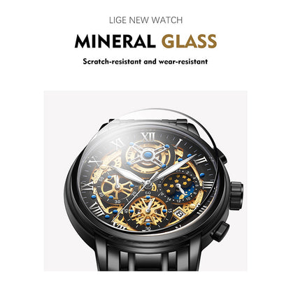 Zinc Alloy Quartz 3ATM Stainless Watch(6 Colors)