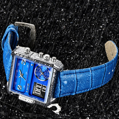 Alloy Quartz 3ATM Leather Watch