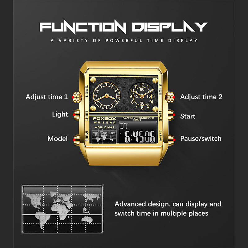 Alloy Electronic movement 3ATM Stainless Watch