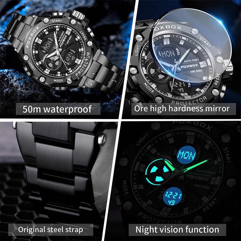 Zinc Alloy Electronic movement 3ATM Stainless Watch