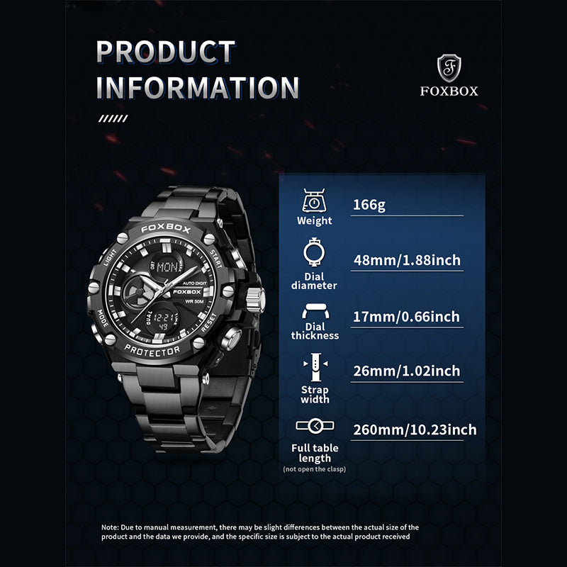 Zinc Alloy Electronic movement 3ATM Stainless Watch