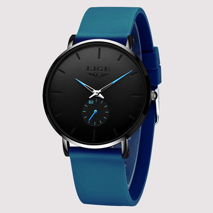 Alloy Quartz 3ATM Silicone Watch