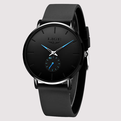 Alloy Quartz 3ATM Silicone Watch