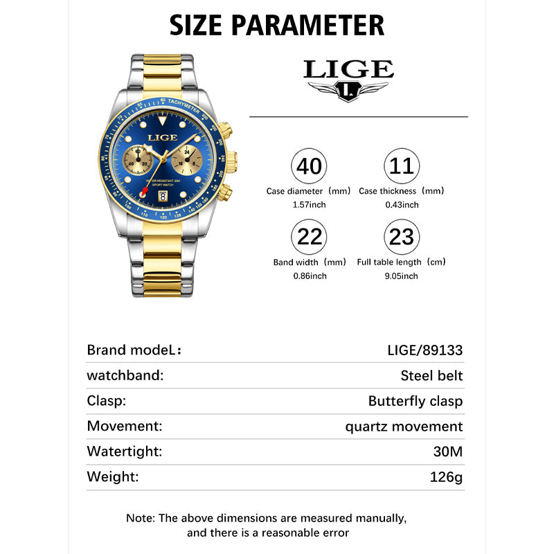 Zinc Alloy Quartz 3ATM Stainless Watch(7 Colors)