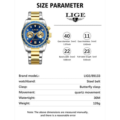 Zinc Alloy Quartz 3ATM Stainless Watch(7 Colors)