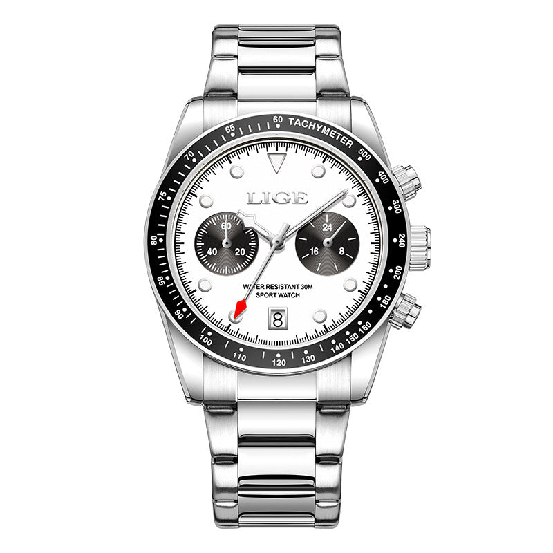 Zinc Alloy Quartz 3ATM Stainless Watch(7 Colors)