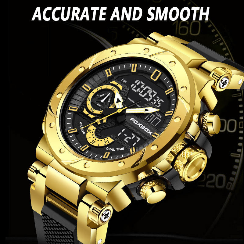 Zinc Alloy Electronic movement 3ATM Silicone Watch(6 Colors)