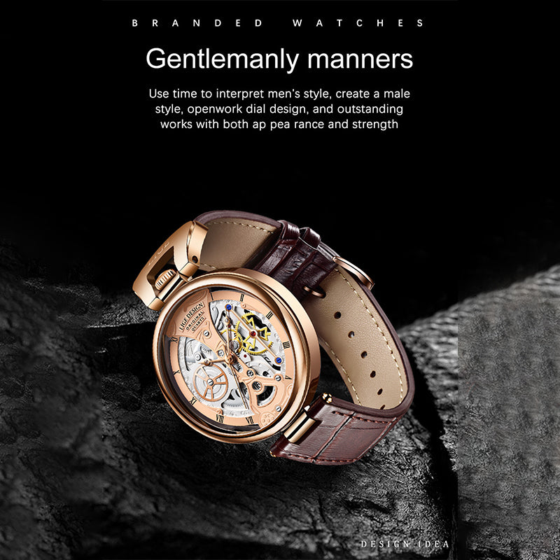 Zinc Alloy Quartz 3ATM Leather Watch(6 Colors)