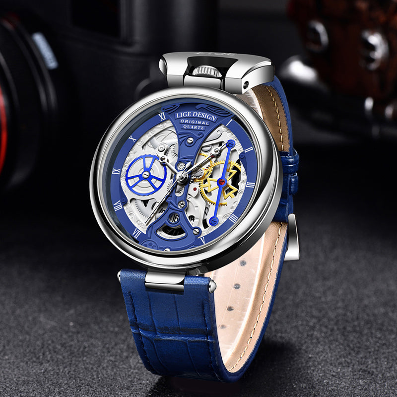 Zinc Alloy Quartz 3ATM Leather Watch(6 Colors)