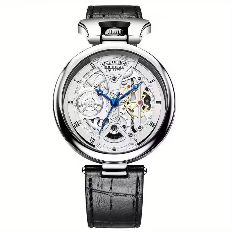 Zinc Alloy Quartz 3ATM Leather Watch(6 Colors)