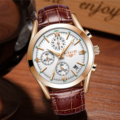 Alloy Quartz 3ATM Leather Watch(6 Colors)